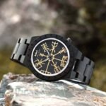 BOBO BIRD Gift Watches Handmade Natural Ebony men Engraved Wooden Watches
