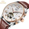 KINYUED J012 Luxury Men Automatic Mechanical Watches Calendar Waterproof Fashion Leather Watch