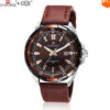 NAVIFORCE 9056 Men’s Quartz watch Fashion Wristwatches With Leather Band Movement Date Function