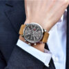 BENYAR 5102 Original brand men quartz watches chronograph calendar water resistant fashion leather wrist watches men