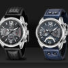 Benyar 5171 New  Men’s Quartz Watch Waterproof Sports Chronograph Men’s Watch High-end Leather Military Watch