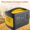 Axton™ Solar Power Generator 220V 500W Pure Sine Wave AC Outlet  Portable Power Station for Outdoors Camping, Travel Emergency