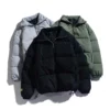 Wholesale Packaging Bags Custom Logo Men Street Winter Black Fitness Wear Bomber Puffer Jacket