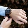 BOBO BIRD Classic Chronograph Moonphase Watch Ebony Blue