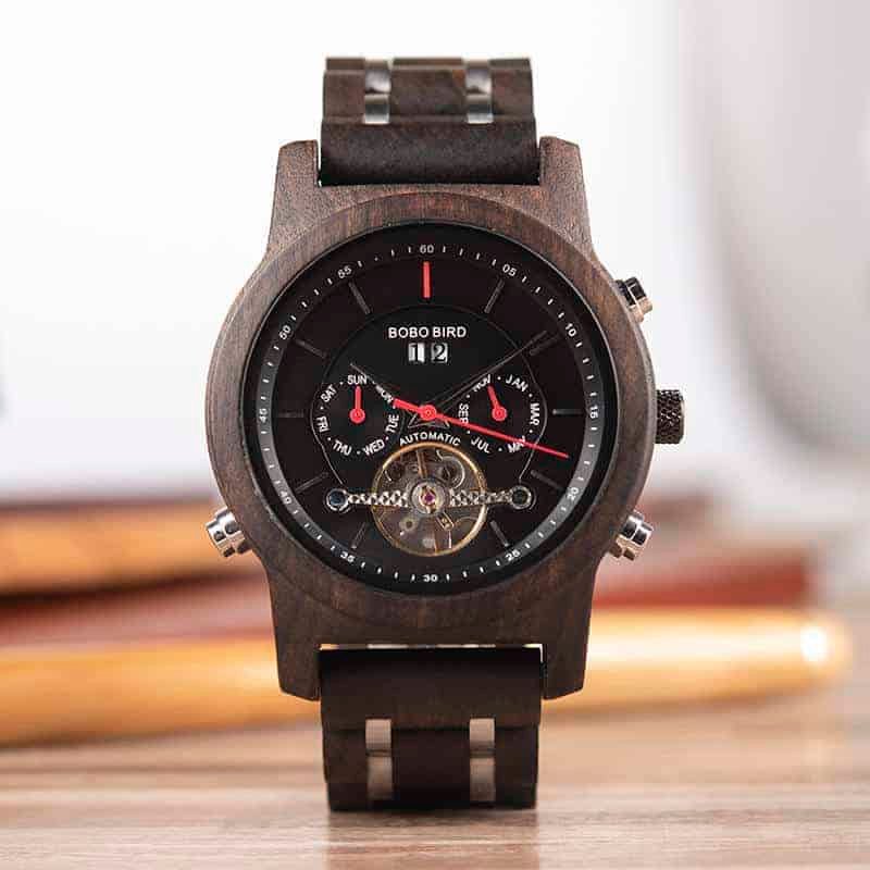 BOBO BIRD Gift Watches Luxury Mechanical Multifunctional Business Wood Watch Q27