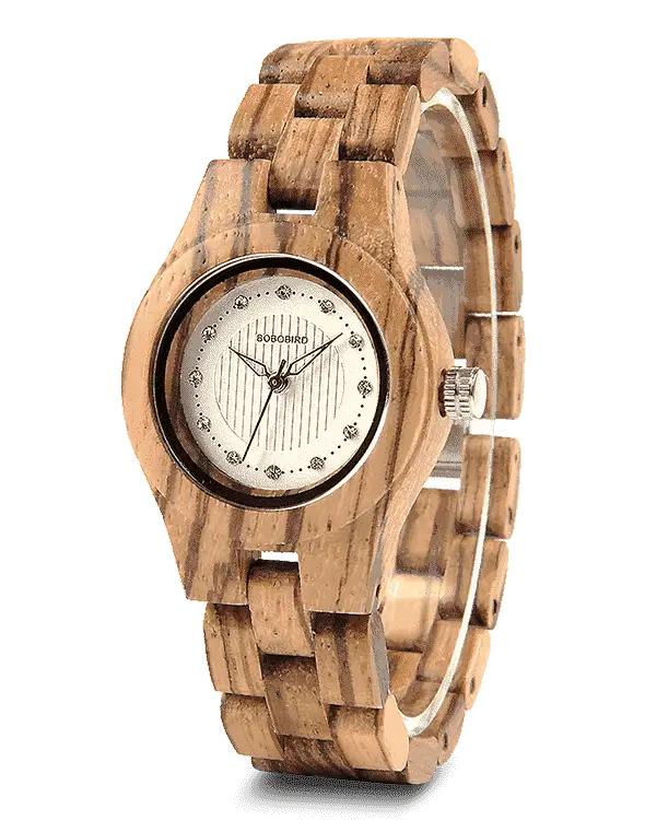 BOBO BIRD Gift Watches Natural Wood Female Watch Band Exquisite Wooden Watches