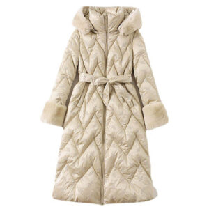 Winter Ladies Puffer Jacket Clothes Custom Long Removable for Hood Duck Down Coat for Women - Image 2