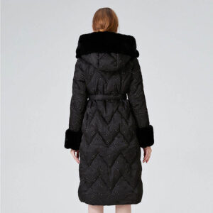 Winter Ladies Puffer Jacket Clothes Custom Long Removable for Hood Duck Down Coat for Women - Image 5