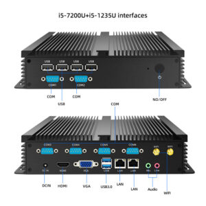 7th Gen Intel Core I5-7200U Fanless Industrial Mini PC for Office Use Dual Ethernet Ports Embedded Desktop Computer - Image 2