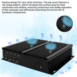 7th Gen Intel Core I5-7200U Fanless Industrial Mini PC for Office Use Dual Ethernet Ports Embedded Desktop Computer - Image 4
