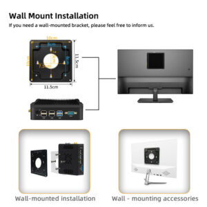 Mini PC Intel N5095 N2940 J4125 CPU Fanless Low-power X86 Dual LAN & RS232 Linux - Image 2