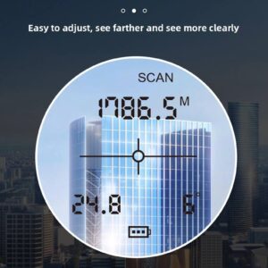 HD High Magnification Eyepiece Waterproof Outdoor Telescope Laser Rangefinder - Image 3