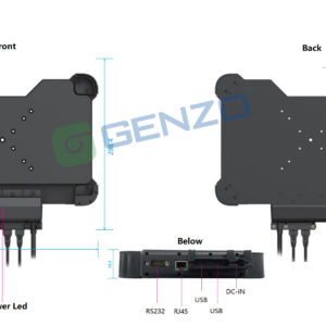 GENZO 12 Inch Industrial 12TH I5-1235U/ I7-1255U Professional Rugged Tablet Win10 with RJ45 - Image 2