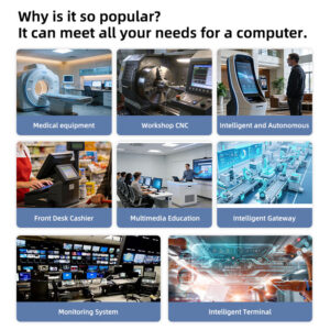 7th Gen Intel Core I5-7200U Fanless Industrial Mini PC for Office Use Dual Ethernet Ports Embedded Desktop Computer - Image 5