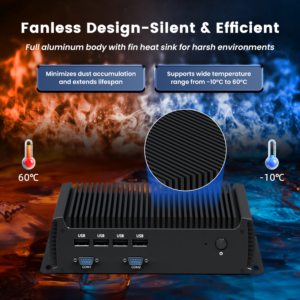 Industrial PC Intel Core I3 I5 I7 1235U DDR4 16GB Dual LAN NIC RS232 RS485 6 COM 4G 5G LTE Win10 IOT Fanless Mini PC - Image 4
