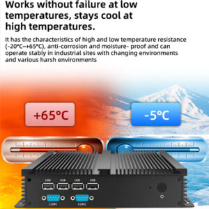 7th Gen Intel Core I5-7200U Fanless Industrial Mini PC for Office Use Dual Ethernet Ports Embedded Desktop Computer - Image 8