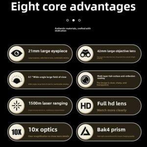 HD High Magnification Eyepiece Waterproof Outdoor Telescope Laser Rangefinder - Image 7