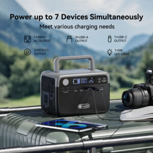 Flashfish 300W LiFePO4 Power Supply Energy Storage Outdoor Portable Solar Panel Generator - Image 6