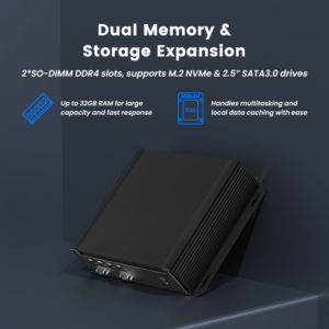 Industrial PC Intel Core I3 I5 I7 1235U DDR4 16GB Dual LAN NIC RS232 RS485 6 COM 4G 5G LTE Win10 IOT Fanless Mini PC - Image 7