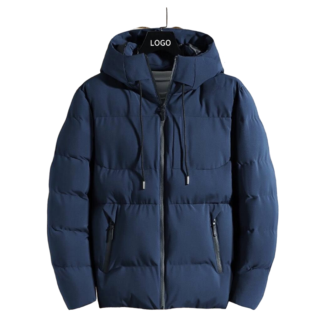 Winter Warm Jacket Polyester Quilted Puffer Jacket for Men