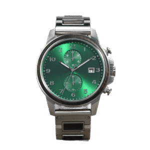 BOBO BIRD Classic Chronograph Wooden Watch Ebony Green - Image 2