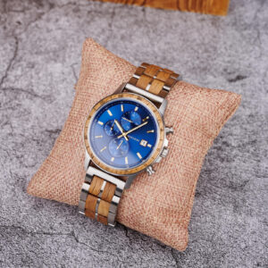 BOBO BIRD Classic Chronograph Wooden Watch Ebony Green - Image 12