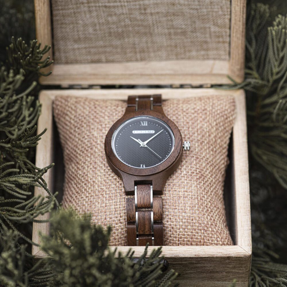 Wooden Watches for Women Natural Rosewood Glod – Sky - Image 17