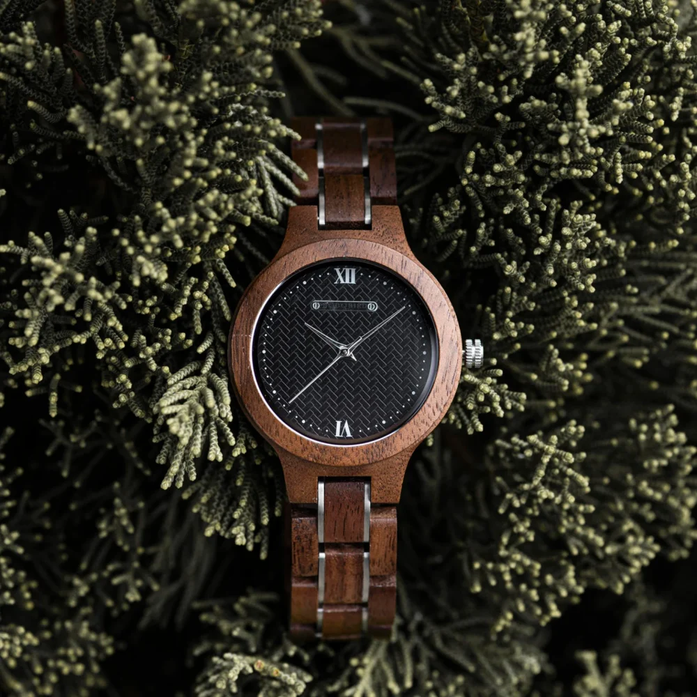 Wooden Watches for Women Natural Rosewood Glod – Sky - Image 14