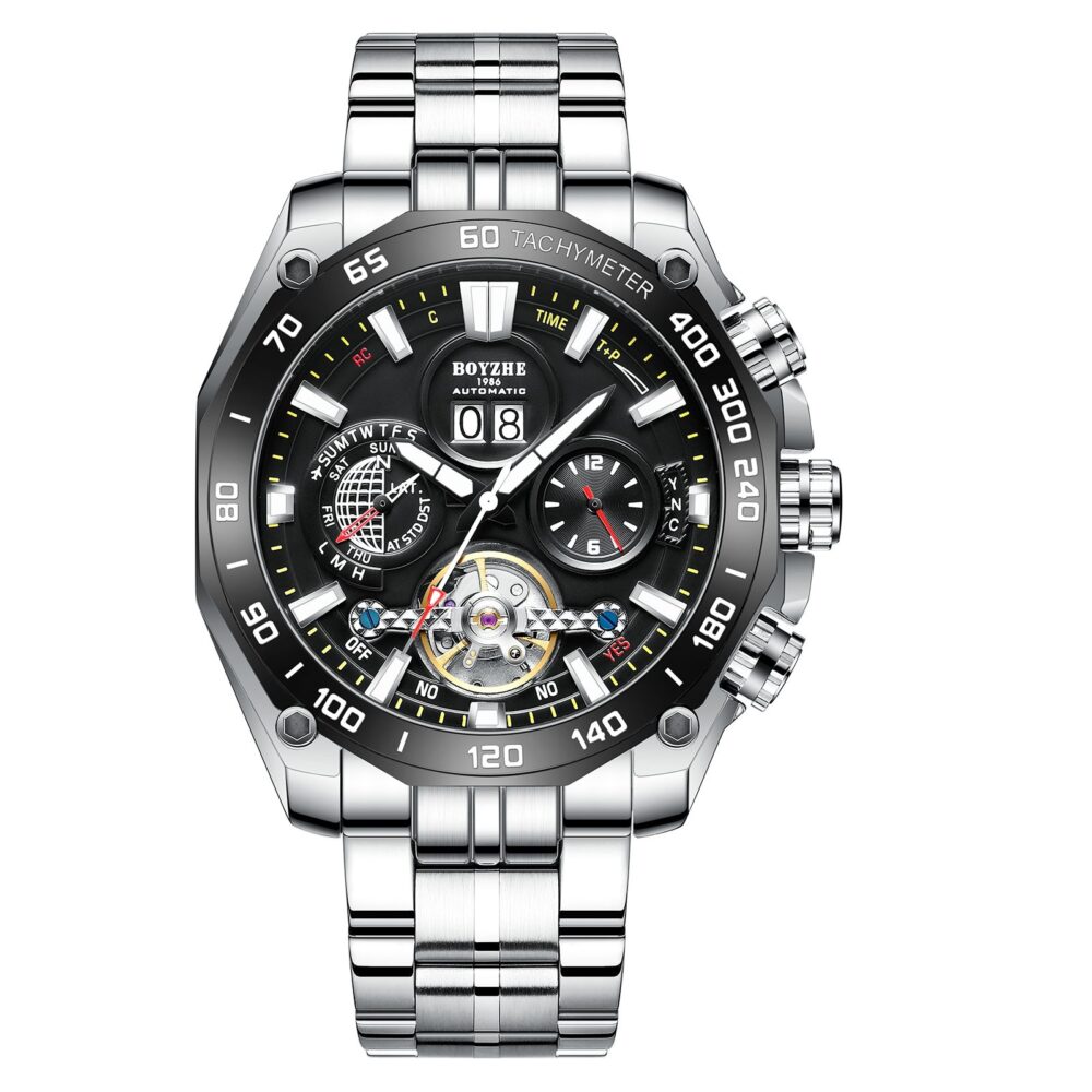 BOYZHE Men  Automatic Mechanical  High Quality Luminous  Wristwatch - Image 4