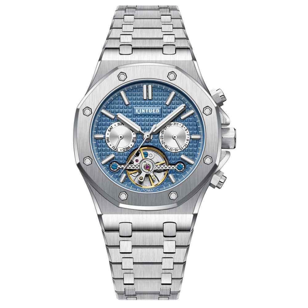KINYUED Luxury High Quality Automatic Mechanical Stainless Steel Watch for Men - Image 2