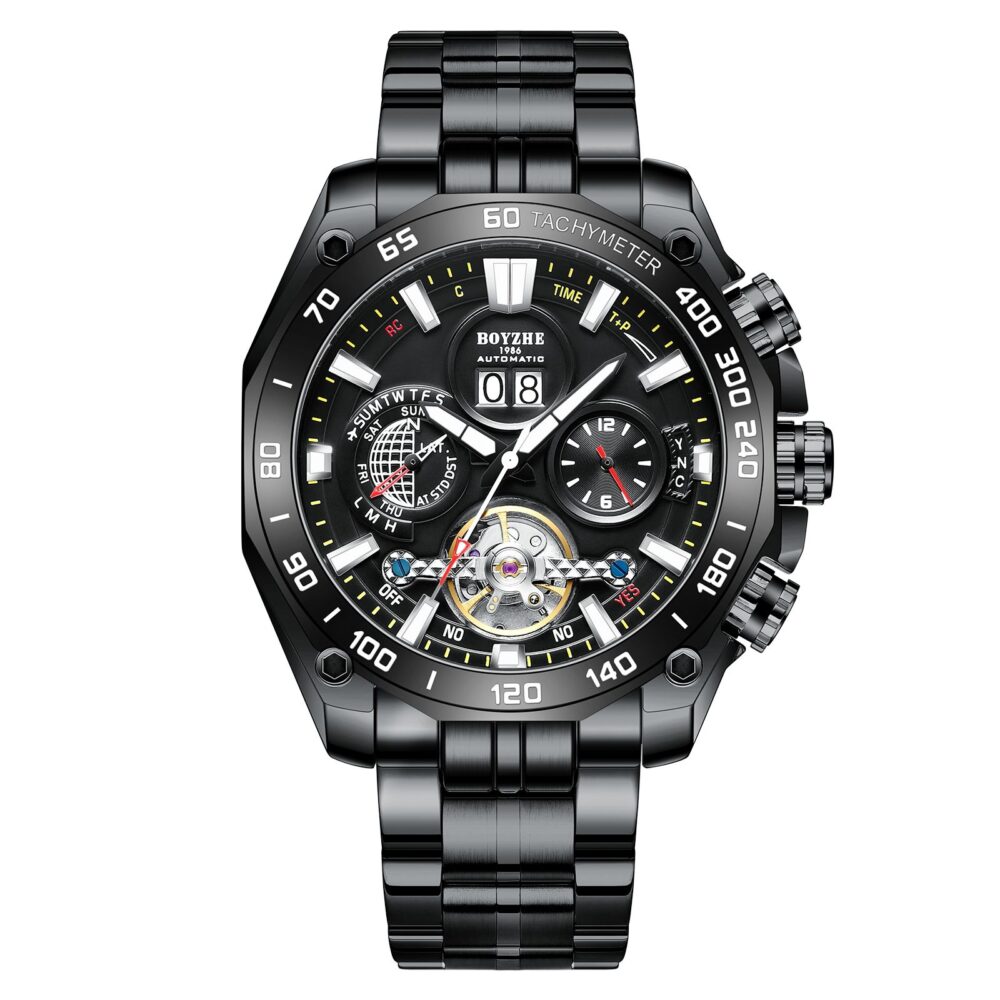 BOYZHE Men  Automatic Mechanical  High Quality Luminous  Wristwatch - Image 3