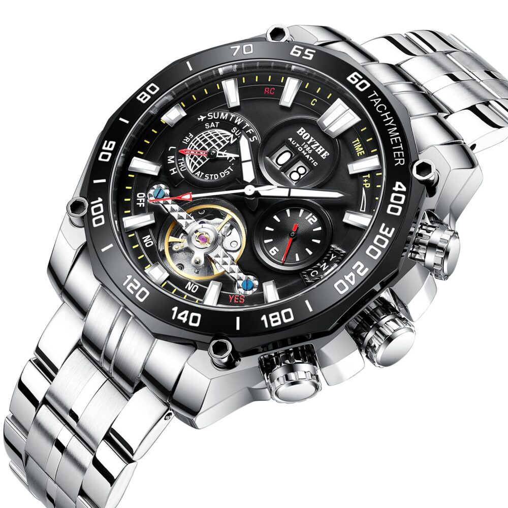 BOYZHE Men  Automatic Mechanical  High Quality Luminous  Wristwatch - Image 5