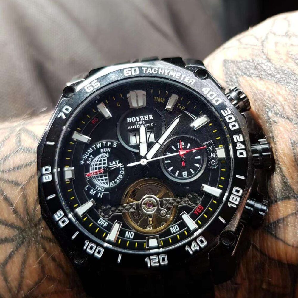 BOYZHE Men  Automatic Mechanical  High Quality Luminous  Wristwatch - Image 6