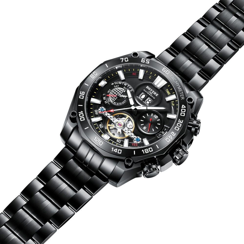 BOYZHE Men  Automatic Mechanical  High Quality Luminous  Wristwatch - Image 7