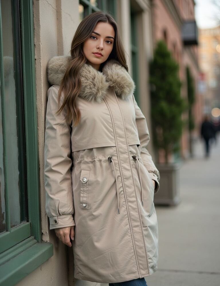 Hood Fleece Jacket Clothes Para Mujer Long Coat Parkas for Women - Image 4