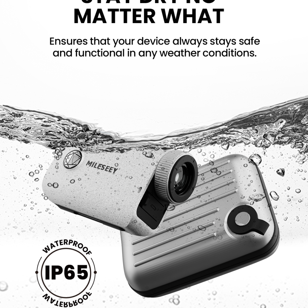 MILESEEY PF110 Grey Golf Range Finder Waterproof Outdoor Distance Meter Tester Golf Rangefinder - Image 2