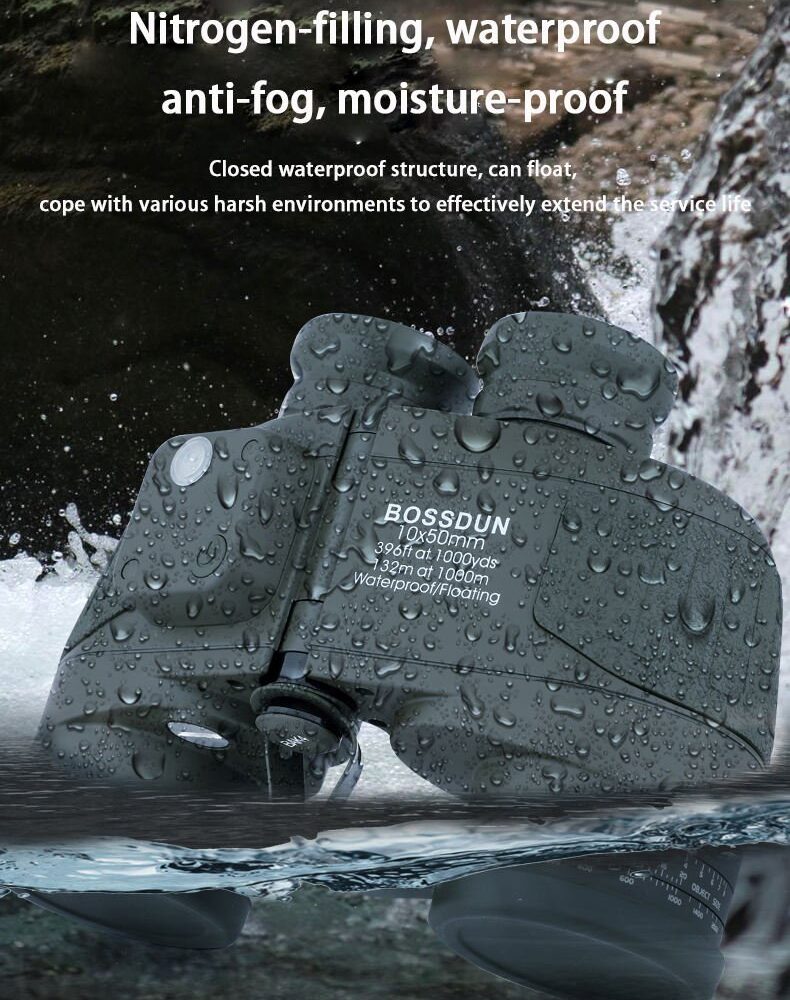 Lucrehulk 10x50 Rangefinder Waterproof Hunting Binoculars Laser Rangefinder 5000m High Quality - Image 6
