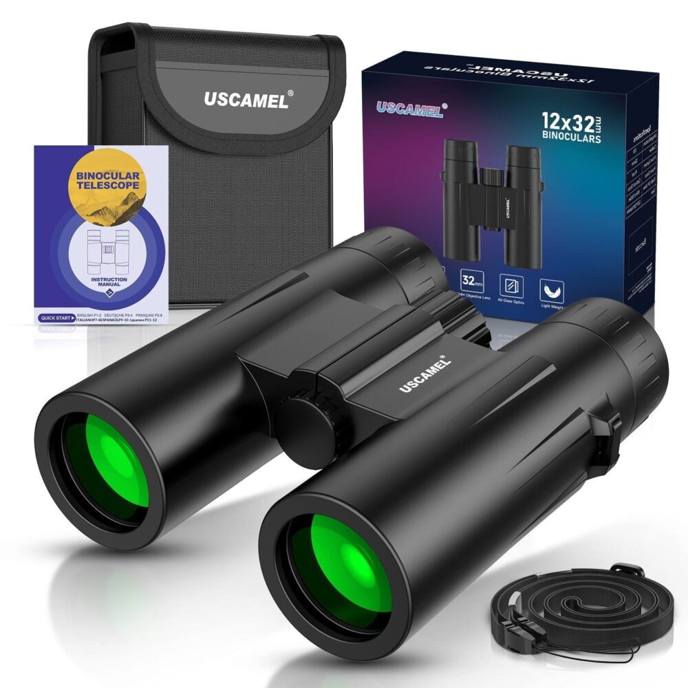 12X32 HD High Magnification 32mm Objective Binoculars Low Light Night Vision Outdoor Portable - Image 4