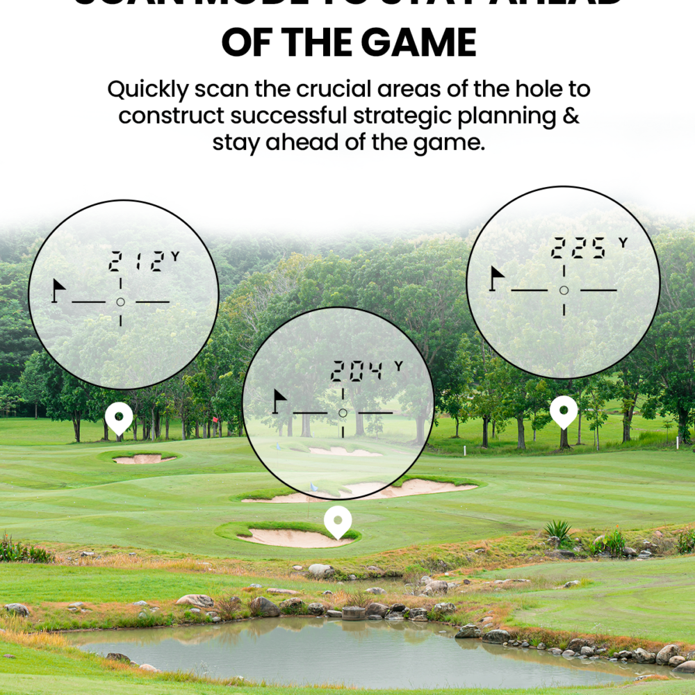 MILESEEY PF110 Grey Golf Range Finder Waterproof Outdoor Distance Meter Tester Golf Rangefinder - Image 4