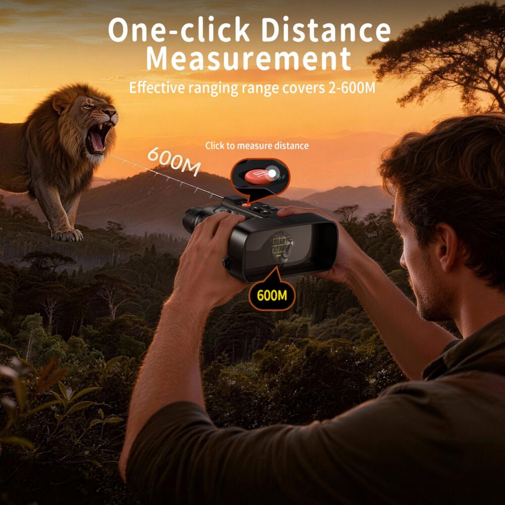 Compact Digital Night Vision Binoculars 10x Zoom Wide Field View 1080P HD Video 2MP Photo Birdwatching Nature Observation - Image 4