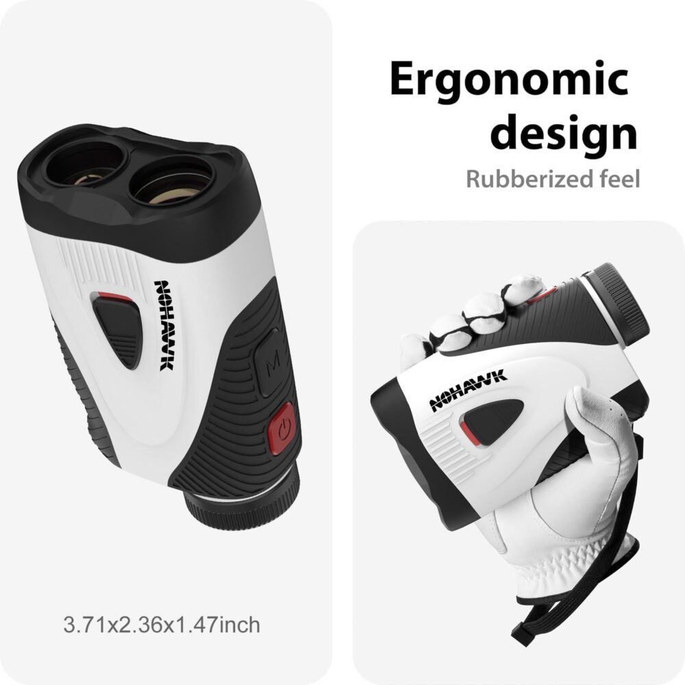 Golf Rangefinder with Slope, 1200 Yards Laser Range Finder Golfing, Flag Pole Locking Vibration, Rechargeable Range Finders - Image 2