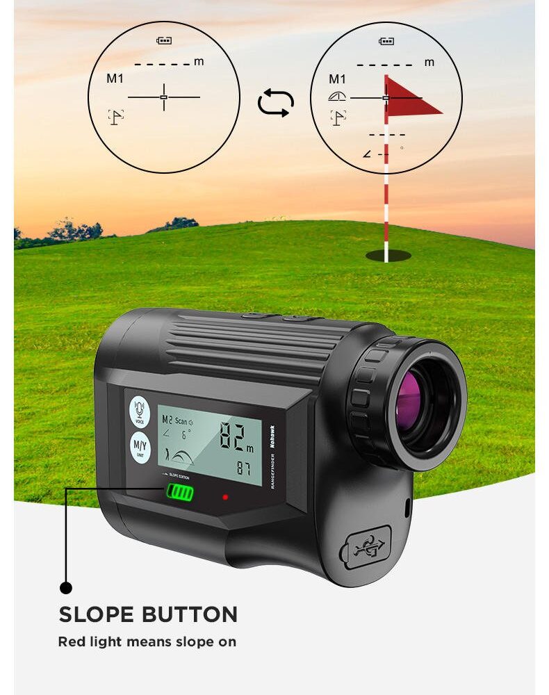 NP03 Handheld 600M Speed Laser Measure Rangefinder Hunting Golf Laser Range Finder - Image 6