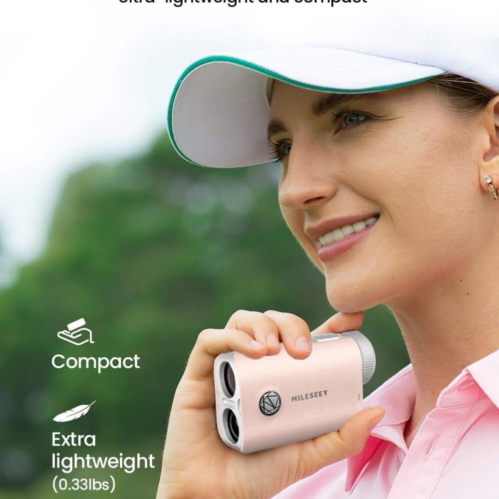 MILESEEY PF1 Rain Pink Pocket Ultra Light and Small Mini IP65 Waterproof 1000 Yards Golf Range Finder - Image 5