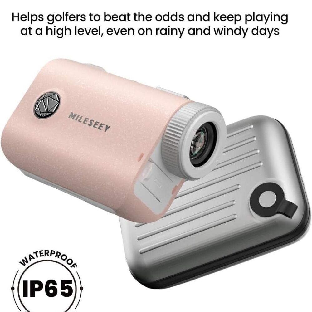 MILESEEY PF1 Rain Pink Pocket Ultra Light and Small Mini IP65 Waterproof 1000 Yards Golf Range Finder - Image 4
