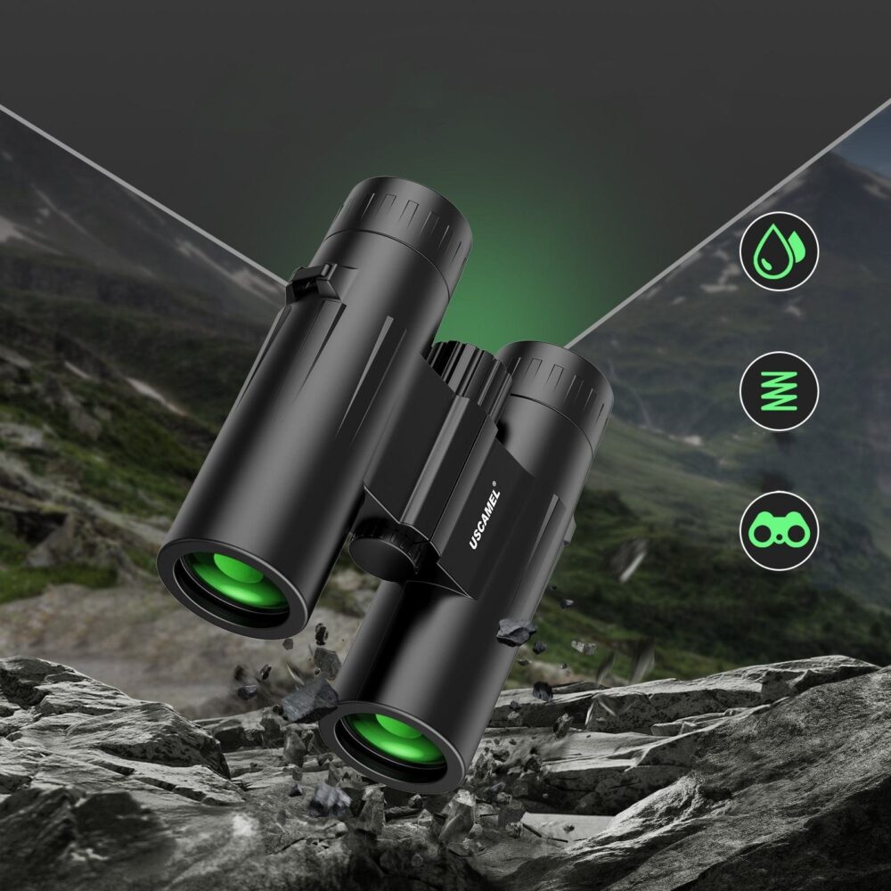 12X32 HD High Magnification 32mm Objective Binoculars Low Light Night Vision Outdoor Portable - Image 3