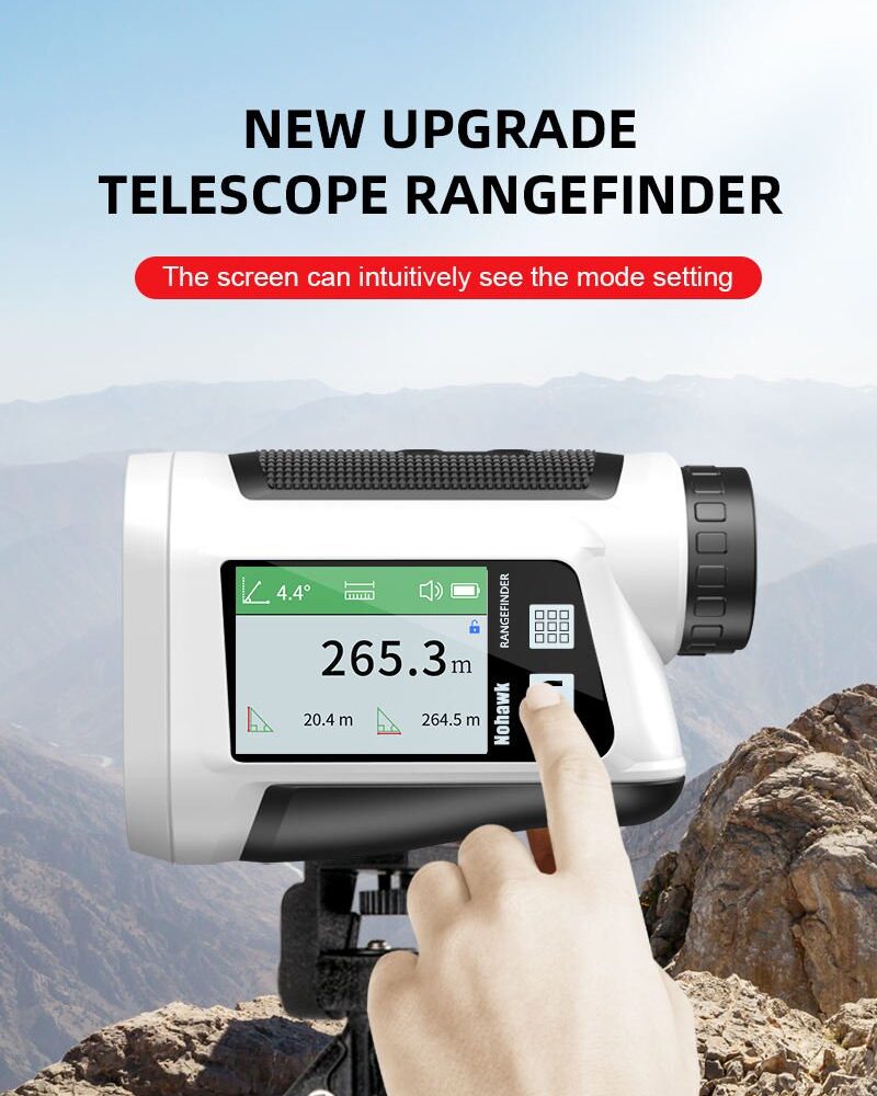1000m OEM Touch Screen PinSeeker Slope Scope Distance Meter Archery Telescope Golf Laser Rangefinder for Hunting - Image 3