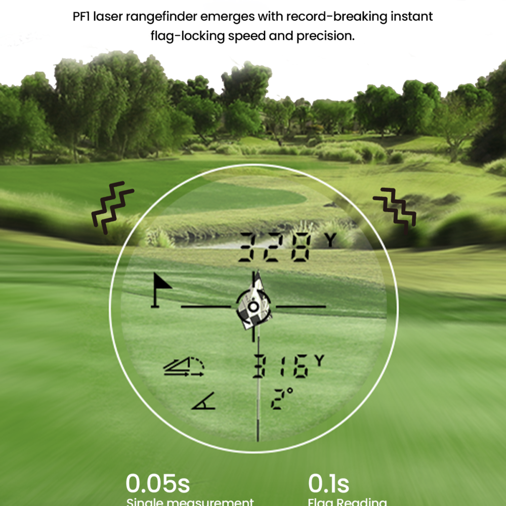 MILESEEY PF110 Grey Golf Range Finder Waterproof Outdoor Distance Meter Tester Golf Rangefinder - Image 6