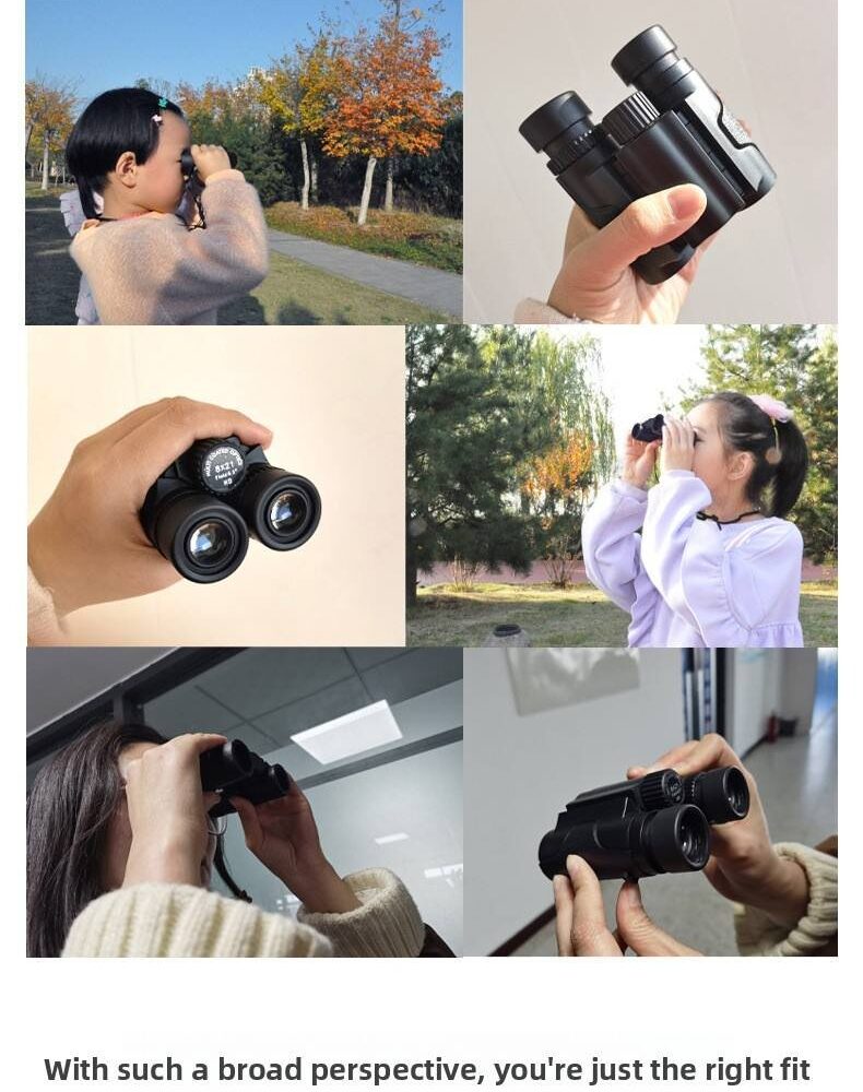 Portable Binoculars HD High Magnification Foldable Pocket Outdoor Low Light Night Vision 25mm 10x25 - Image 7