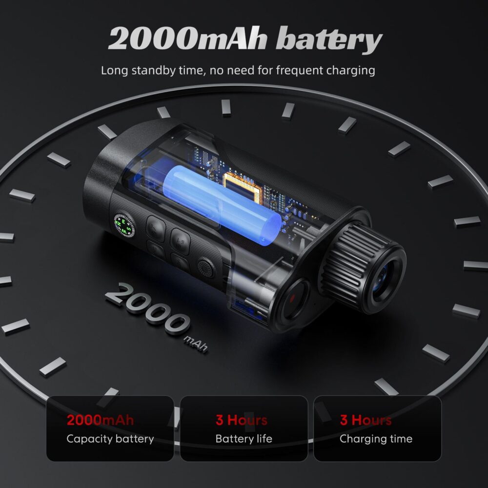 Night Vision Device Monocular Photo Video Portable 1080P 5W IR 800m Visual 10X Built-in Memory Best Cheap Night Vision Goggles - Image 4
