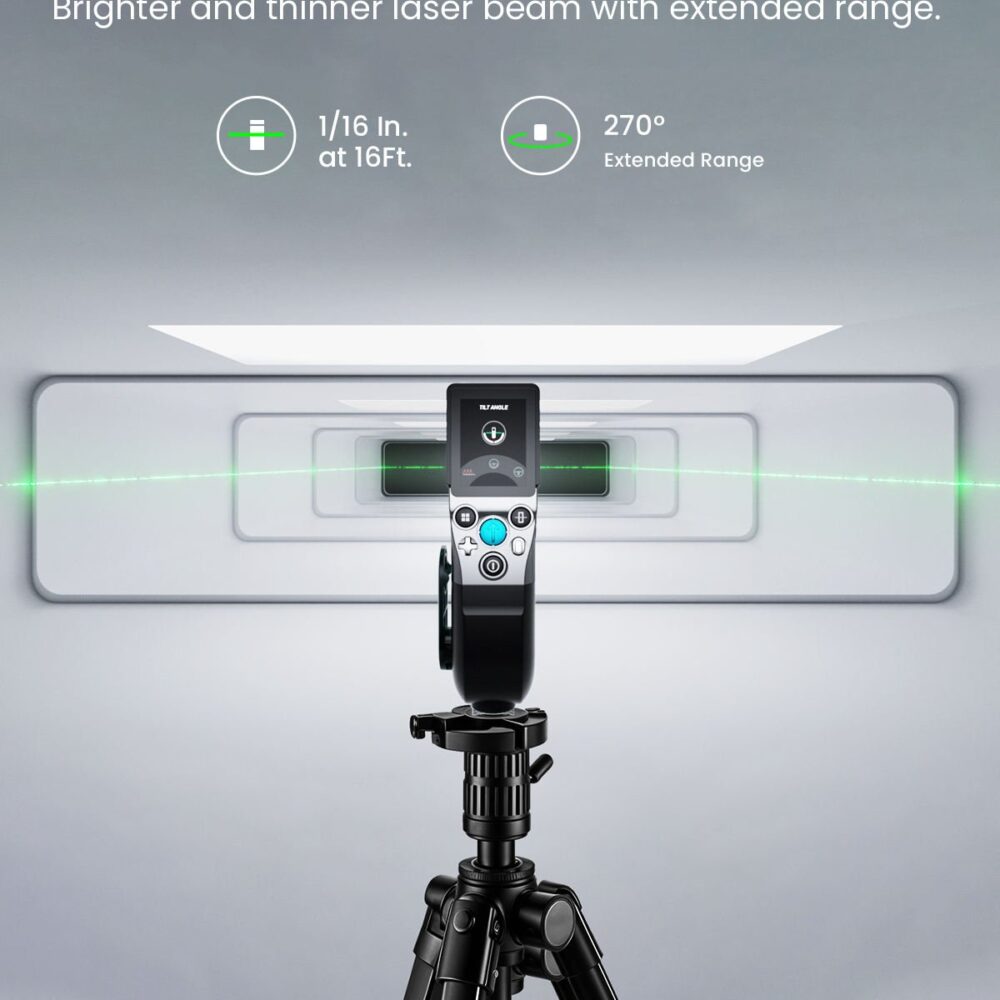 MiLESEEY XTAPE1 Professional Accurate Digital Tape Measure Instant Green Laser Readout Replaceable Blades Laser Rangefinder - Image 4